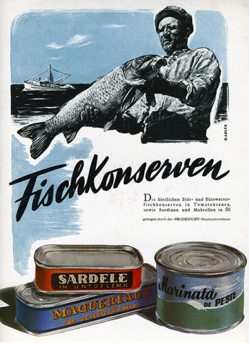 כרזה, fischkonserven