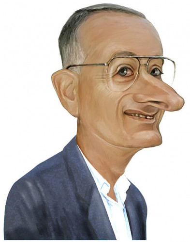 איור מתוך ידיעות אחרונות, עמוס שוקן