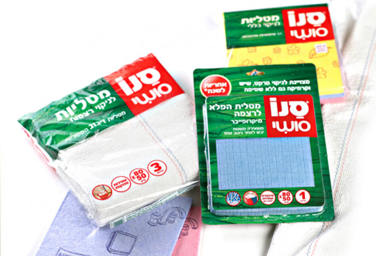 אריזת מטליות ניקיון סנו