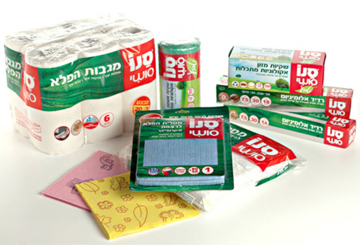 אריזת מטליות ניקיון סנו