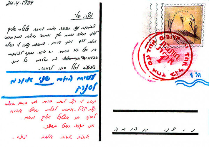 גלויה מסדרת "גלויות לניצה"