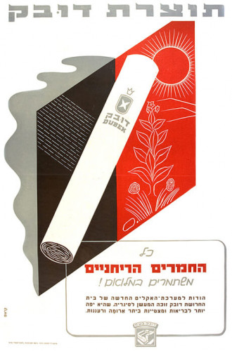 כרזה, תוצרת דובק