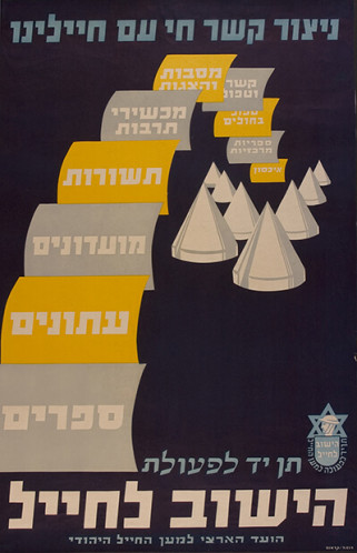 כרזת תן יד לפעולת הישוב לחייל