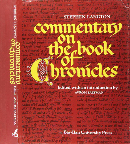עטיפת הספר Commentary on the book of Chronicles