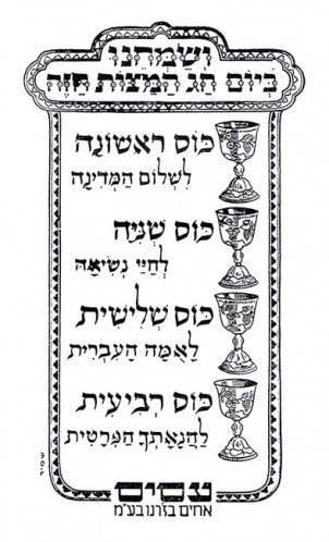 ושמחנו ביום חג המצות הזה
