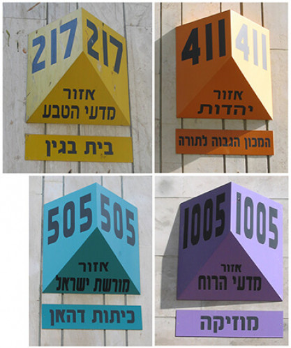 שילוט, אוניברסיטת בר-אילן
