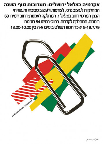 כרזה, סוף השנה בבצלאל