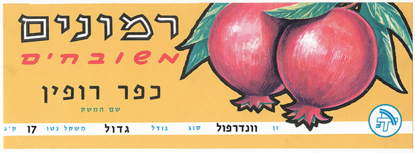רימונים משובחים כפר רופין