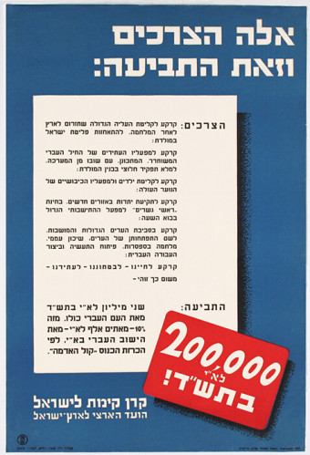 כרזה, אלה הצרכים