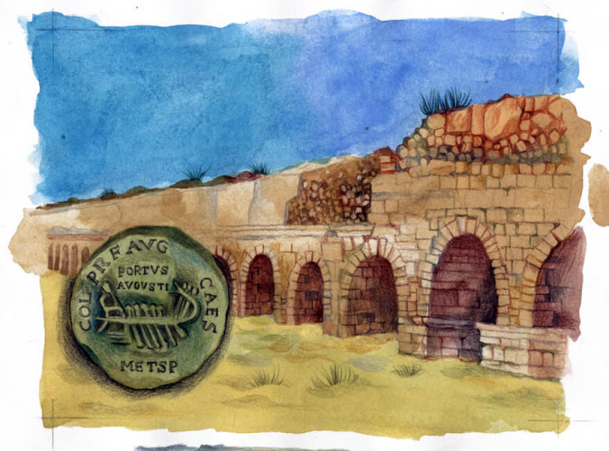 מתווה לבול אמות המים בקיסריה