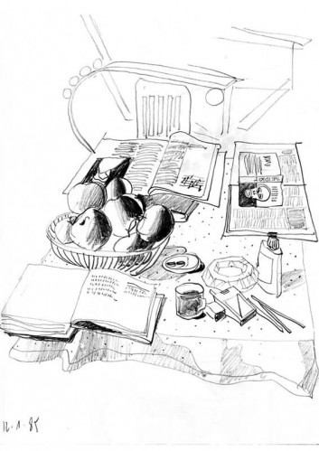 סדרת רישומים, At Home